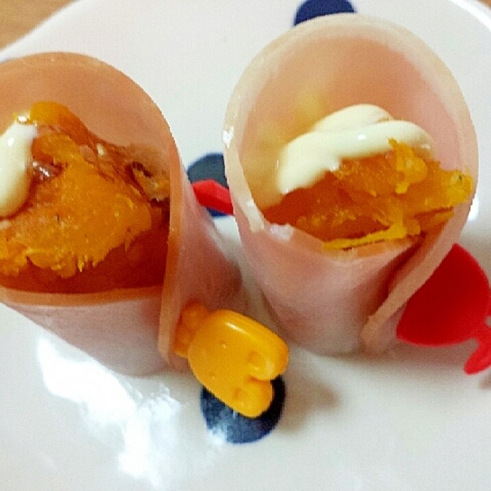 お弁当おかず かぼちゃマヨのハム巻き レシピ 作り方 By Megmako 楽天レシピ